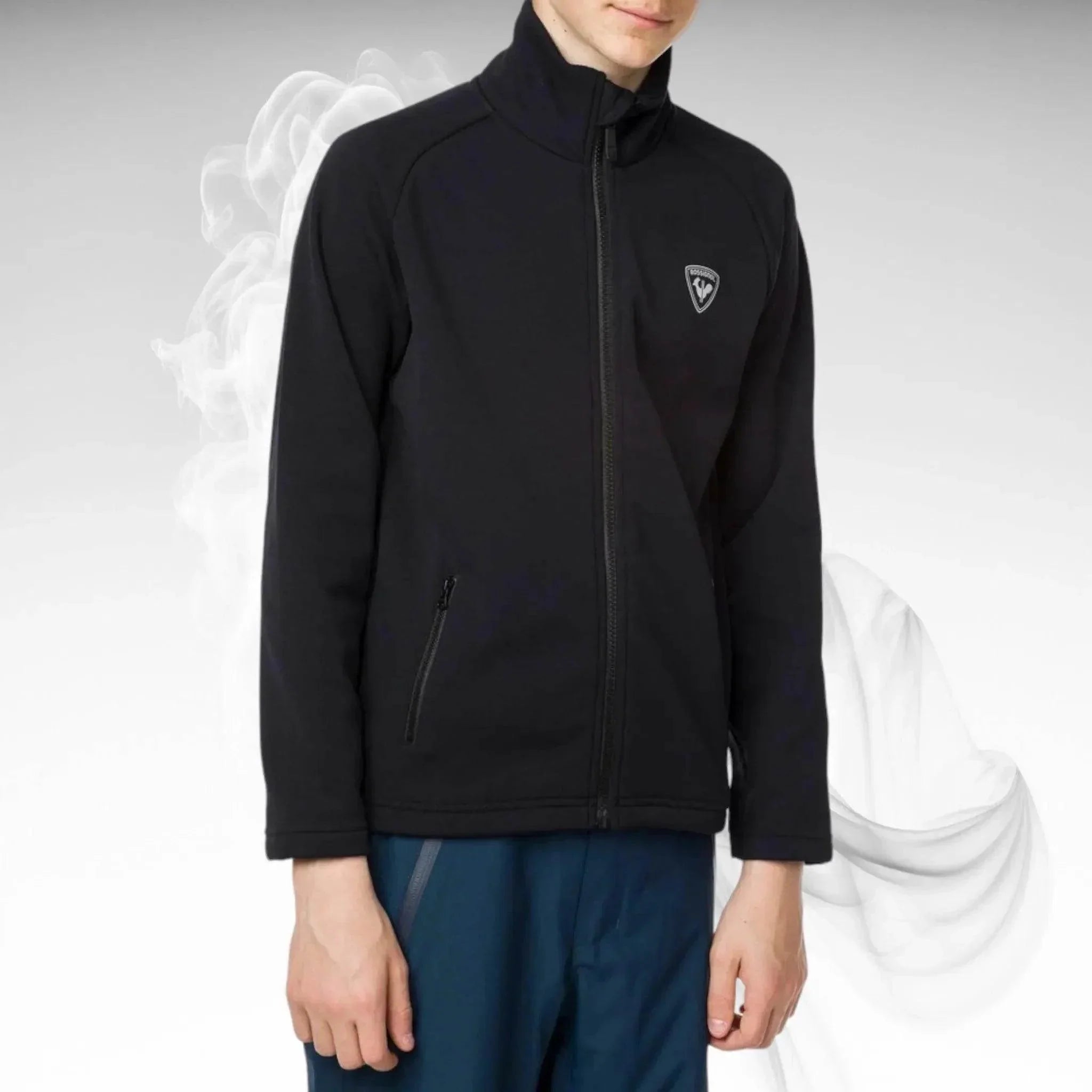 Hoodie ROSSIGNOL Boy Fz Clim Black - 2020/21