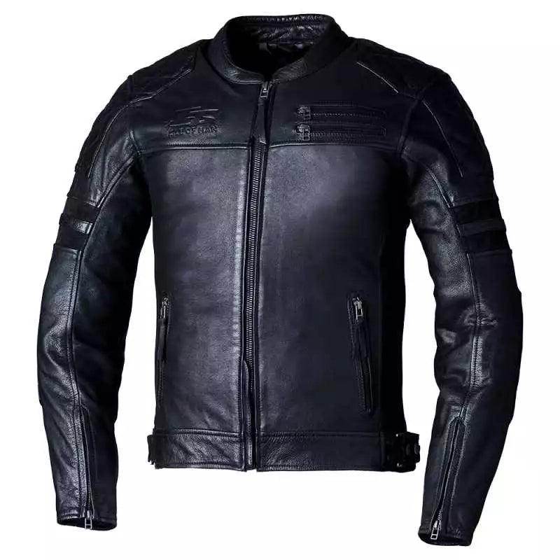 IOM TT HILLBERRY 2 CE MENS LEATHER JACKET BLACK