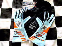 LANDO NORRIS MCLAREN SELTENE SONDEREDITION GULF F1 HANDSCHUHE