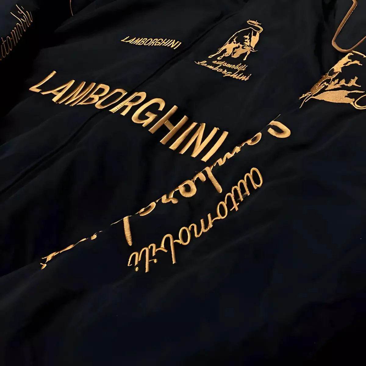 Lamborghini F1 Vintage Style Embroidery Racing Jacket