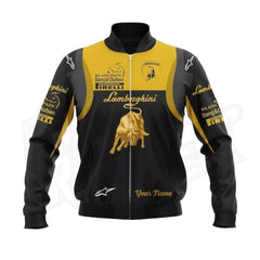 Lamborghini Bomberjacke mit Printmuster
