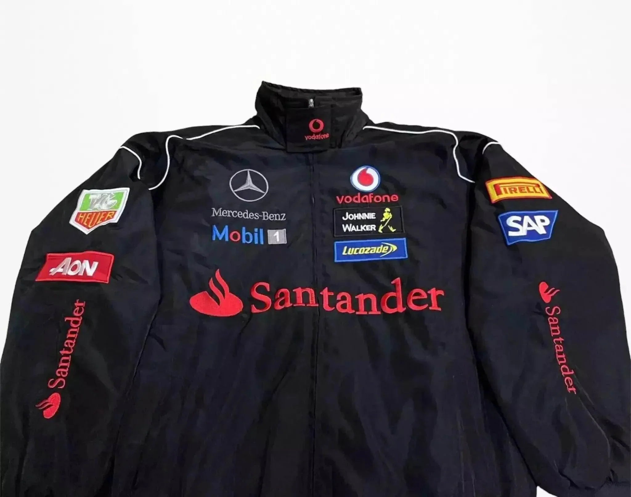Vintage Mercedes-Benz F1 Embroidered Retro Racing Jacket