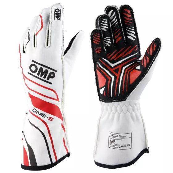 OMP One S Race Gloves White
