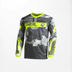 O'Neal Element Camo MX Jersey Grau-Gelb