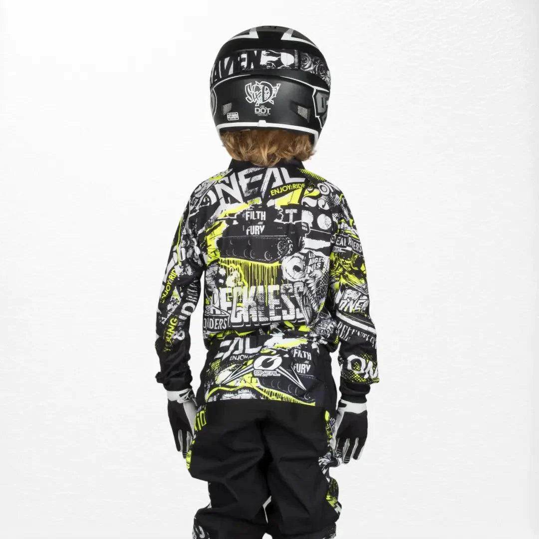 O'Neal Youth Element Jersey Attack Black-HiVIs