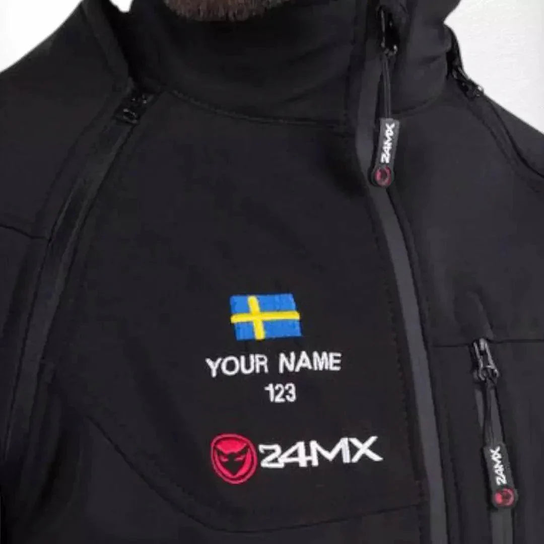 Personalized 24MX Team Softshell with Detachable Sleeves