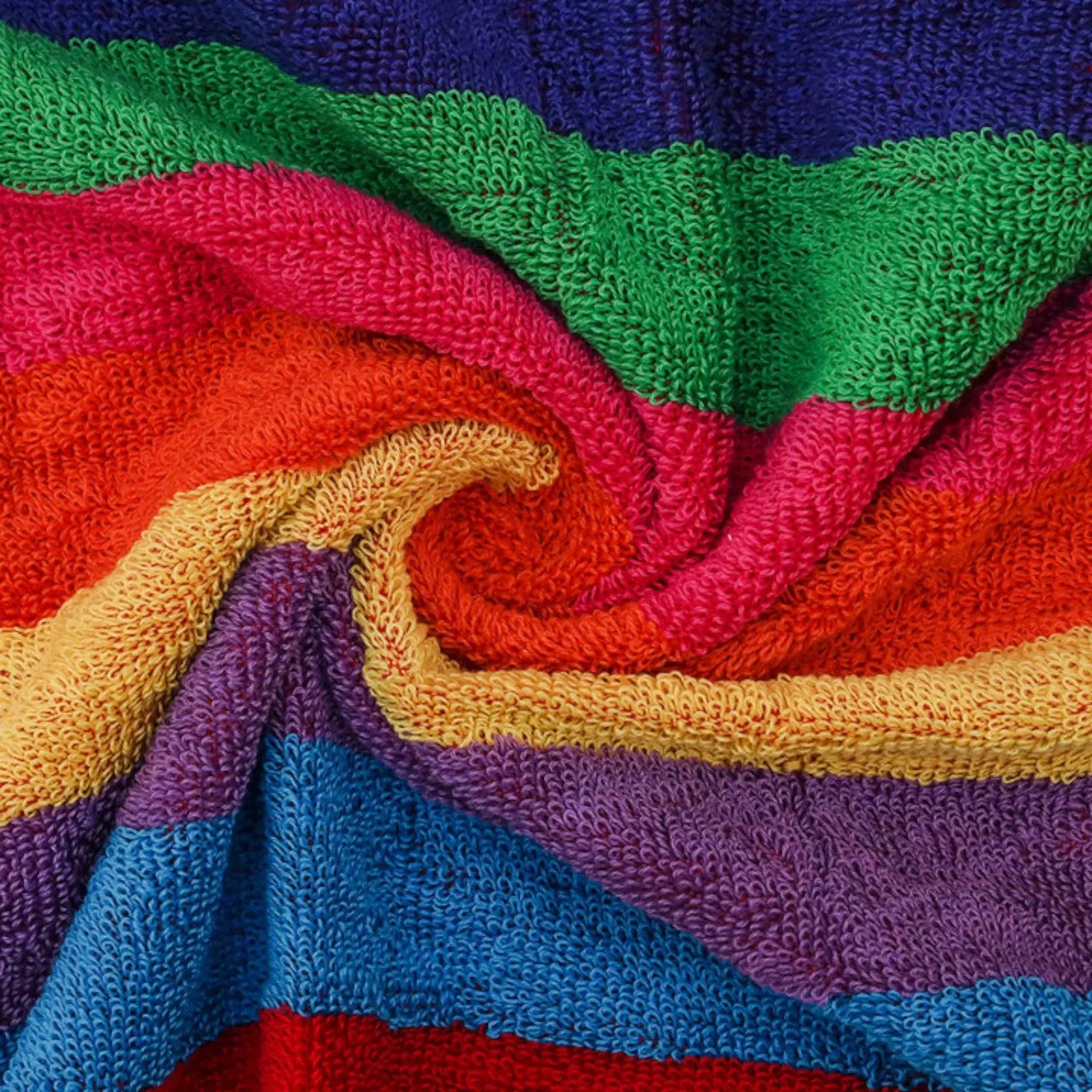 Premium Rainbow Stripe Towel