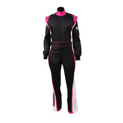RACECHICK FIERCE DAMEN-AUTORRENNANZUG SFI 3.2A/1 (SCHWARZ/PINK)