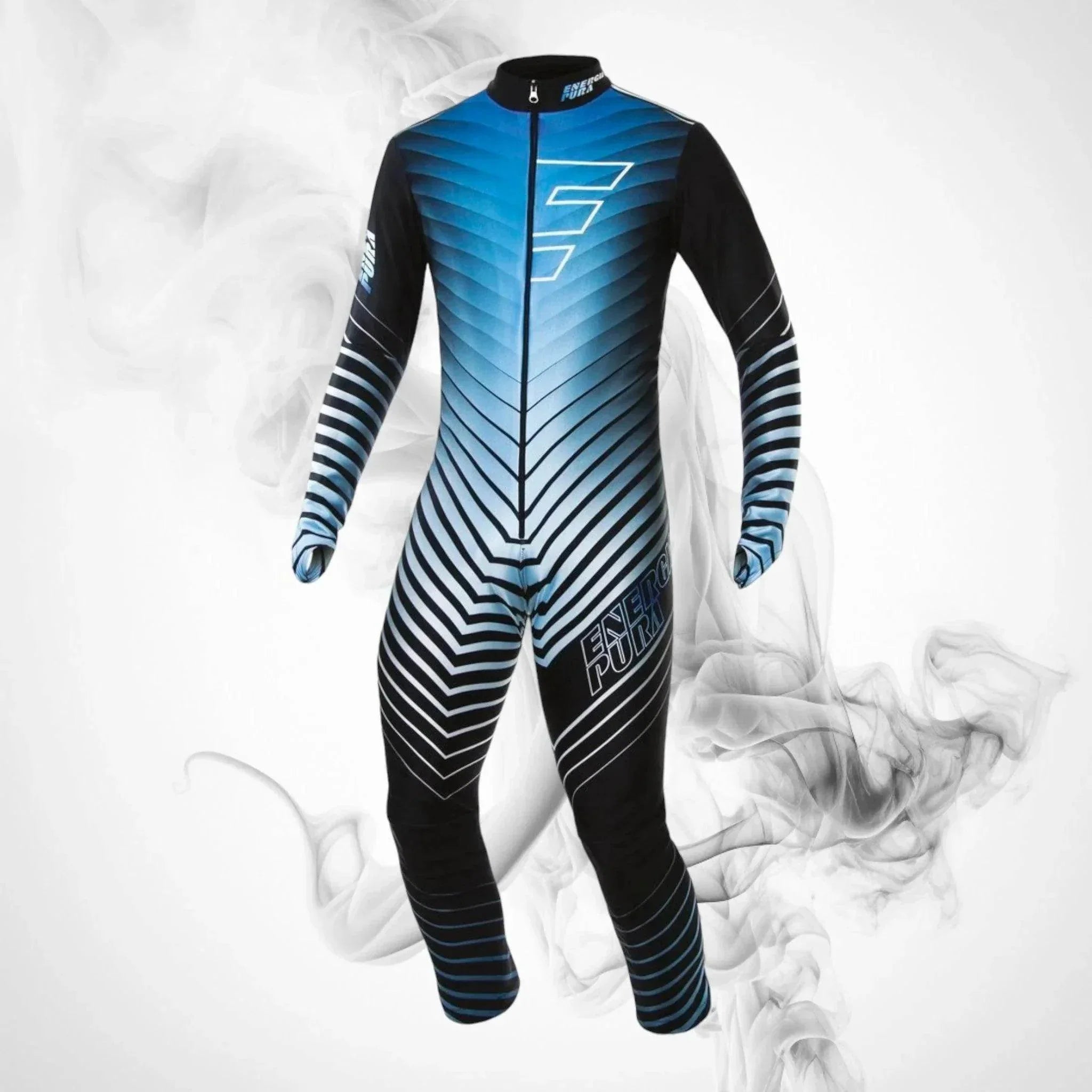 Ski Race Suit ENERGIAPURA Active padded Active black Turquoise