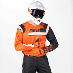 Raven Rival MX Jersey Orange-Schwarz