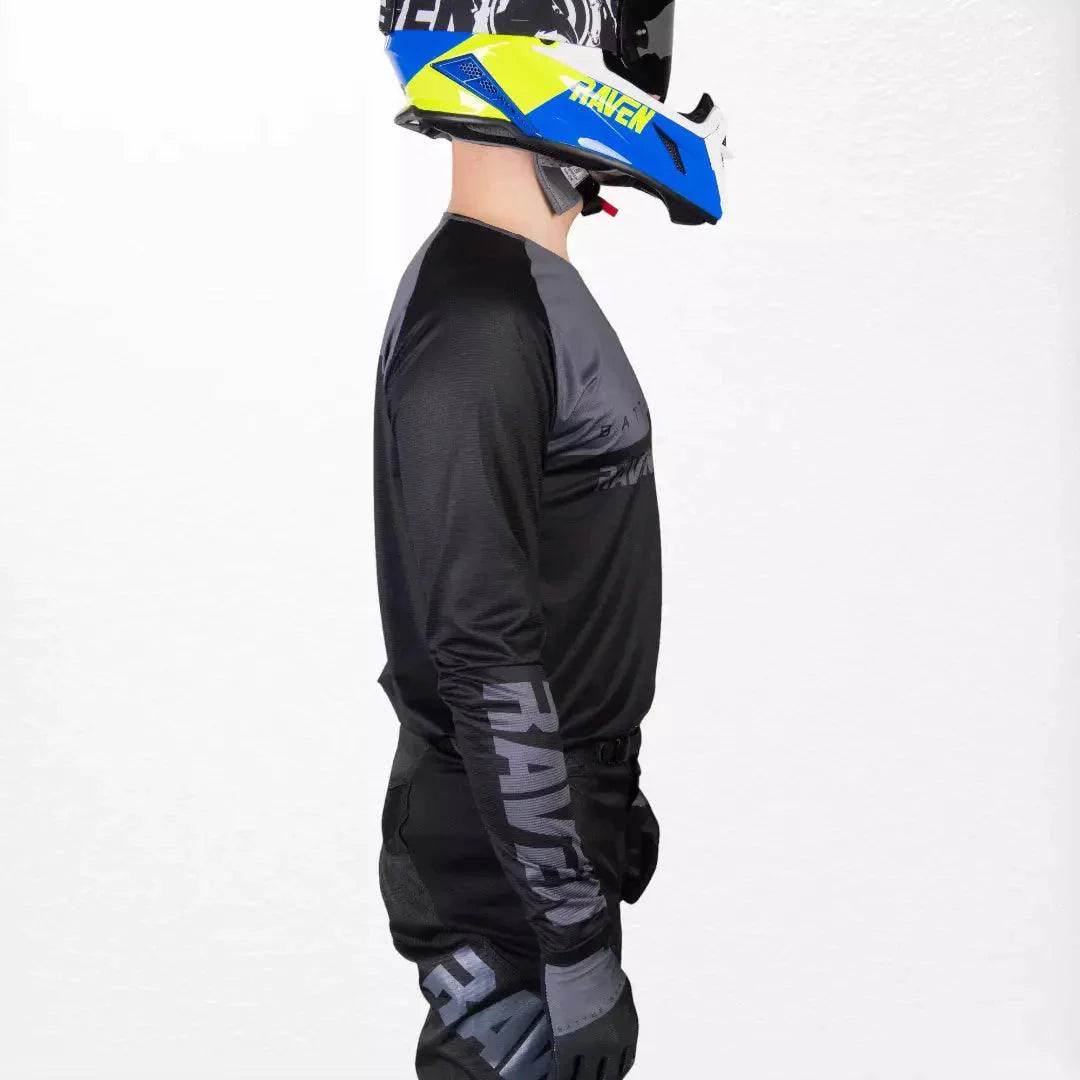 Raven Verve MX Jersey Black-Grey