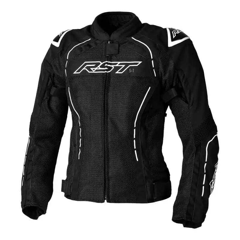 S-1 MESH CE LADIES TEXTILE JACKET BLACK WHITE
