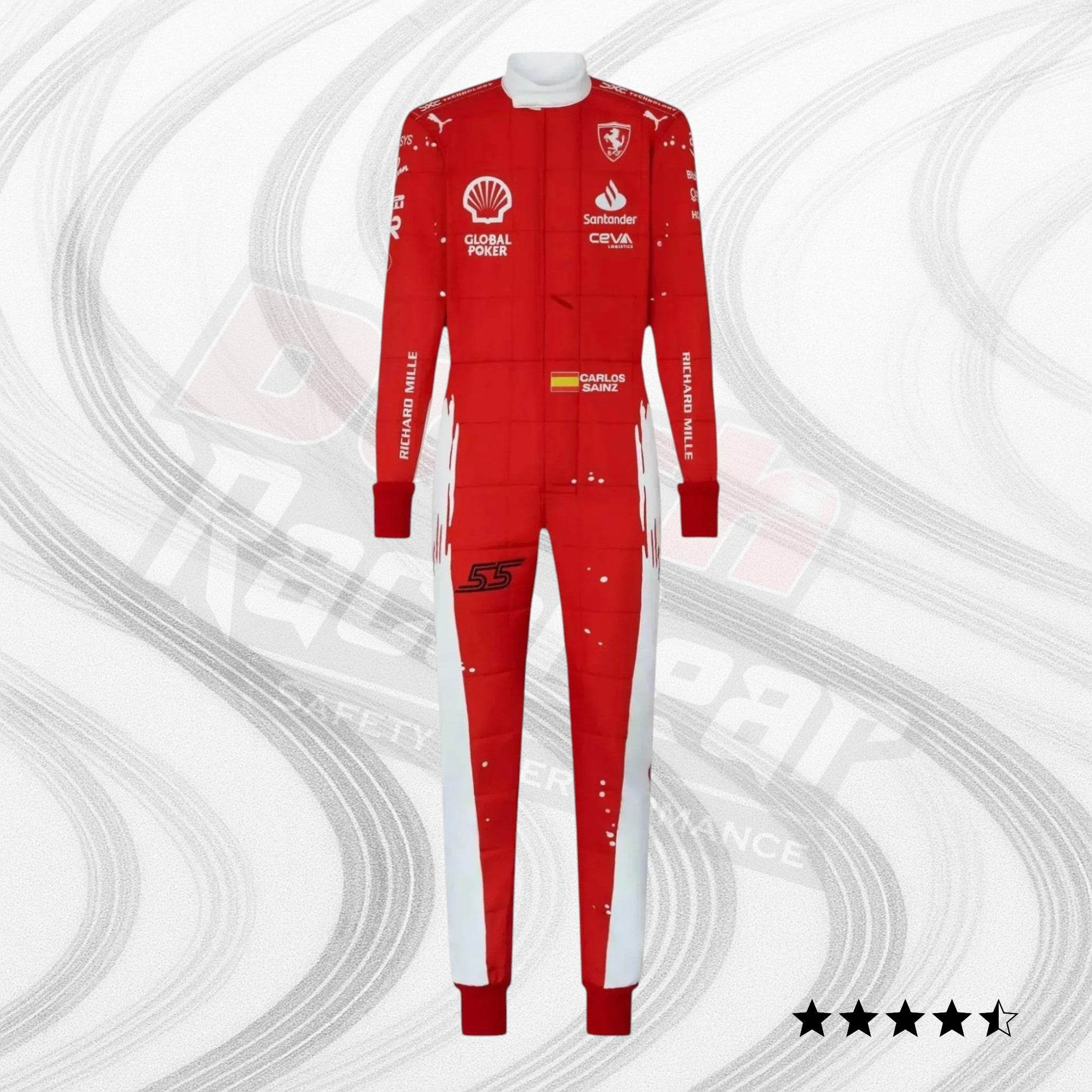 Scuderia Ferrari Race Suit Charles Leclerc & Carlos Sainz Jr - 2023 Las Vegas GP special edition