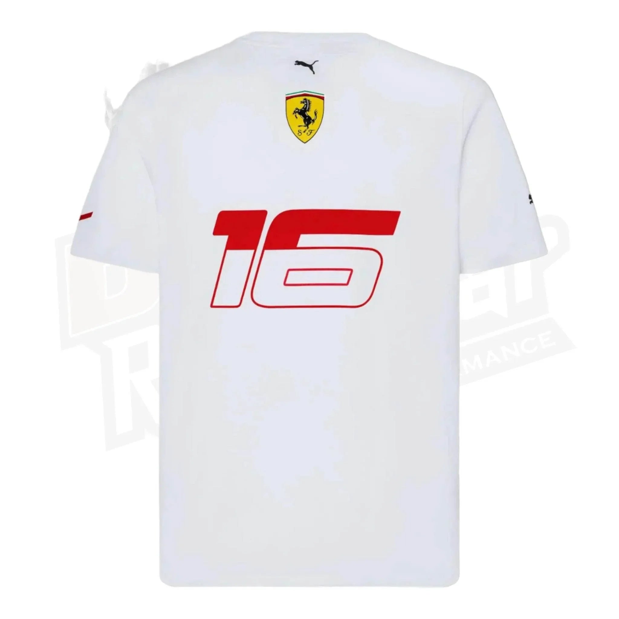 Scuderia Ferrari Team Charles Leclerc T-shirt - Monaco Special Edition WHITE