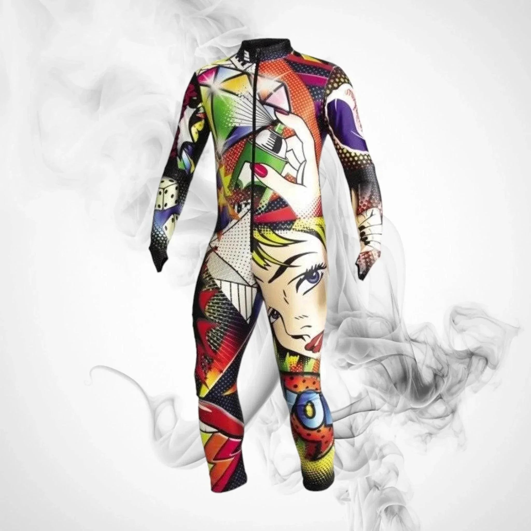 Ski Race Suit ENERGIAPURA Life padded Pop Art