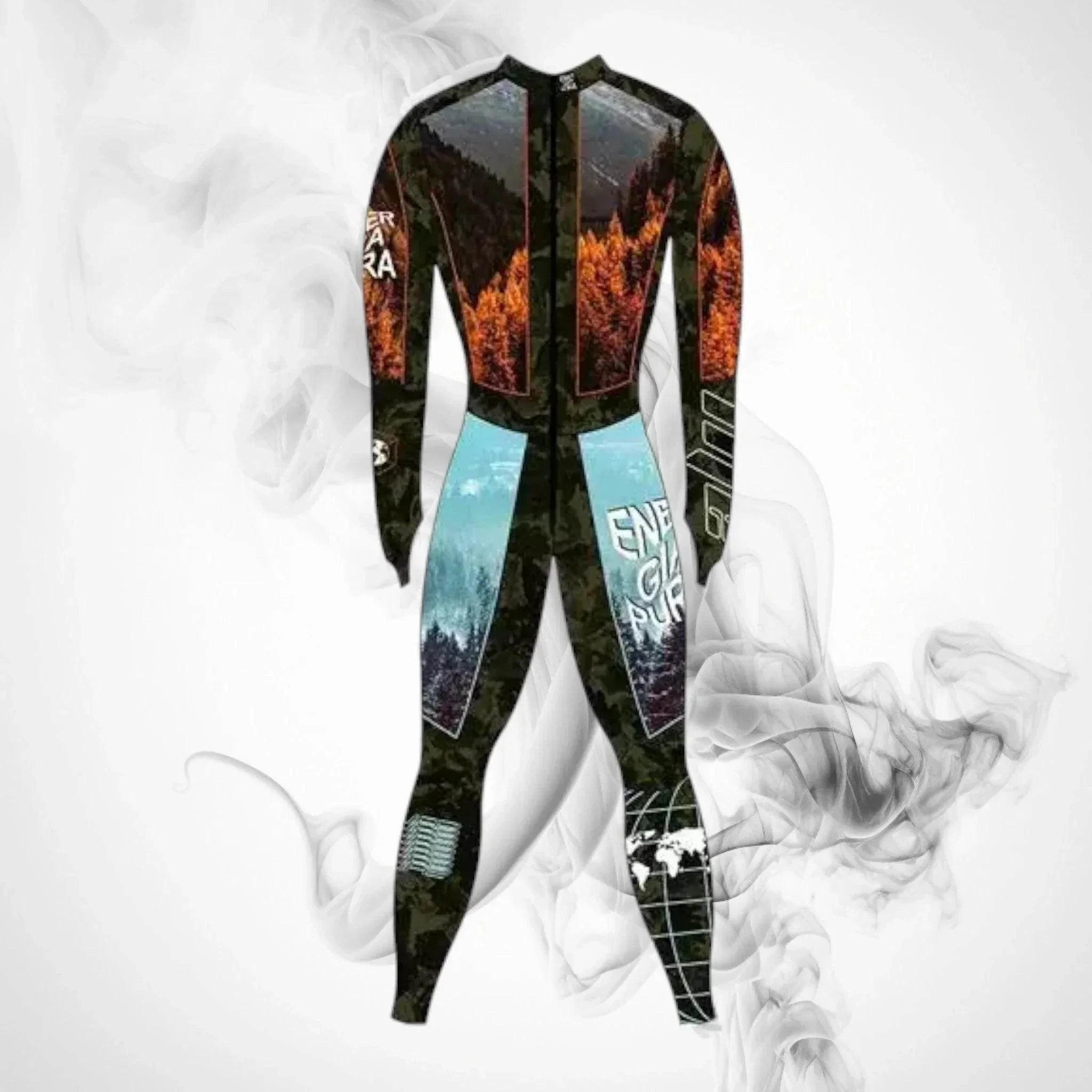 Ski Race Suit ENERGIAPURA Life padded Black Planet Wave Forest