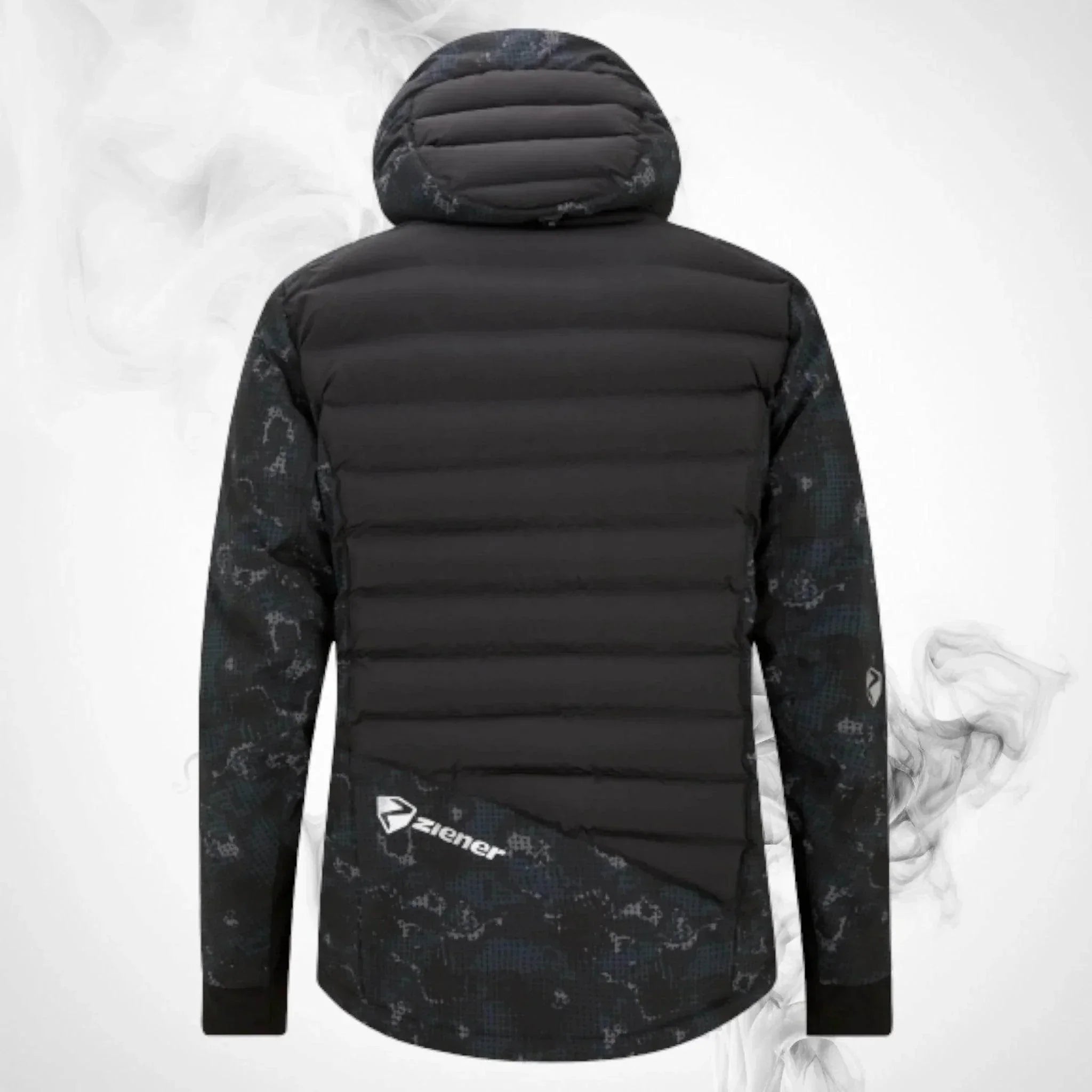 Ski Ziener RCE Coach Jacket Man Black Foggy Print