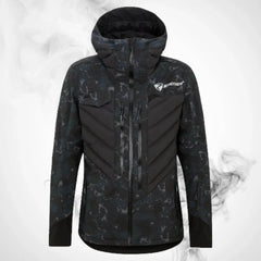 Ski Ziener RCE Coach Jacke Mann Schwarz Foggy Print 