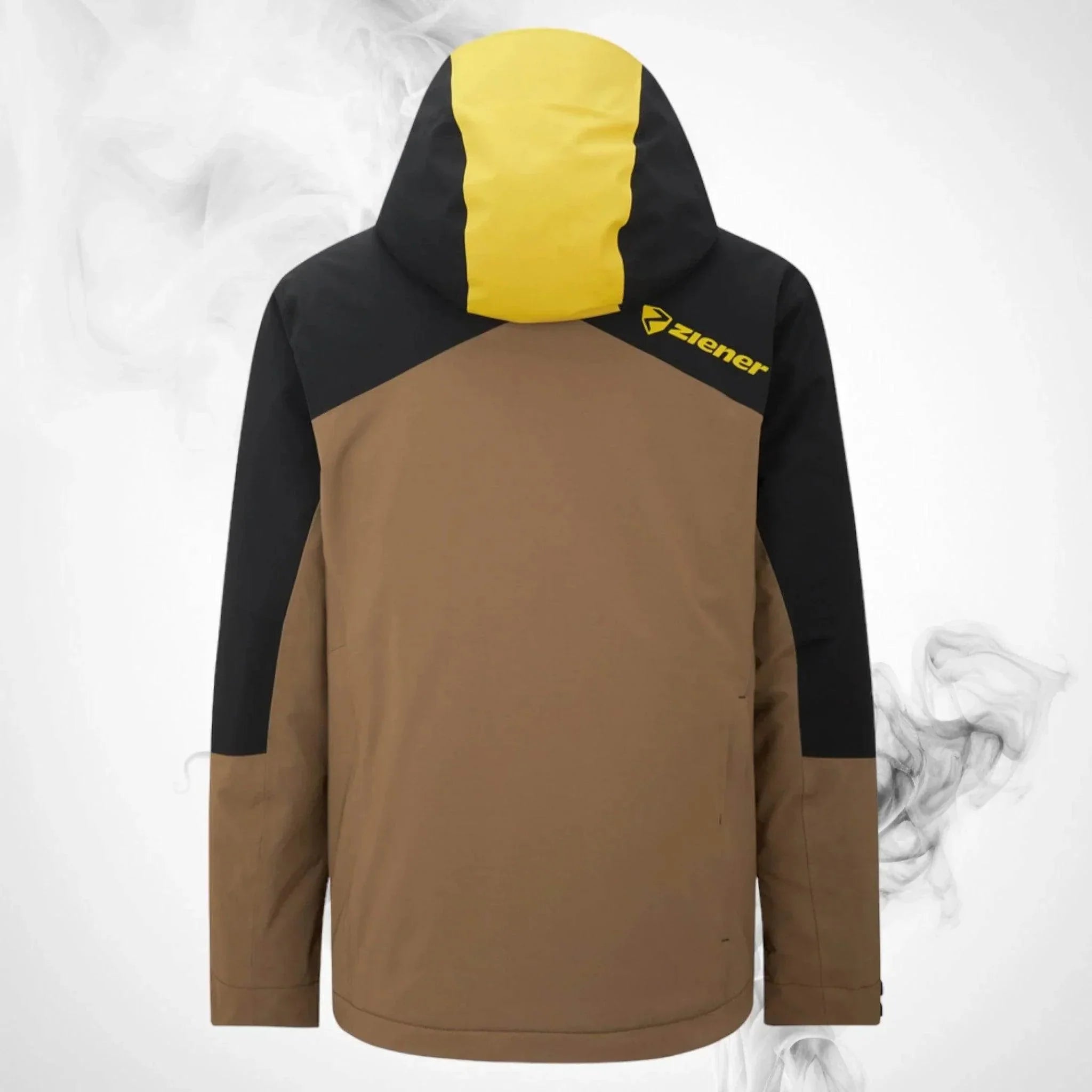 Ski jacket Ziener Trivor Man Padded Black Mustard
