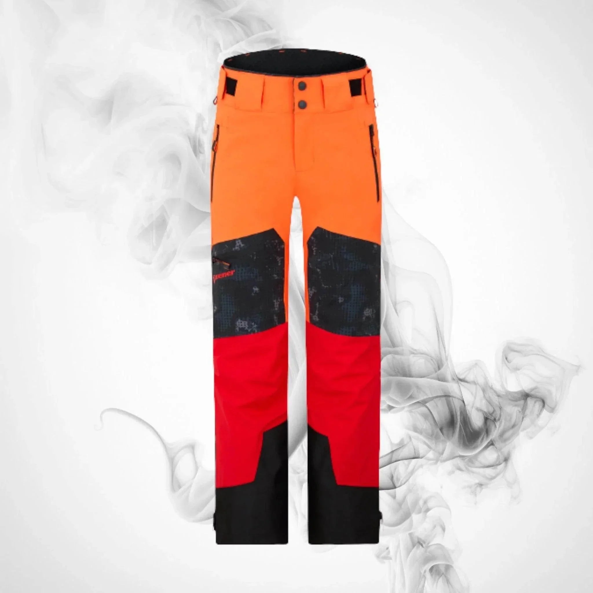 Ski pants Ziener Tewes Full-Zip Man Red Orange Pop