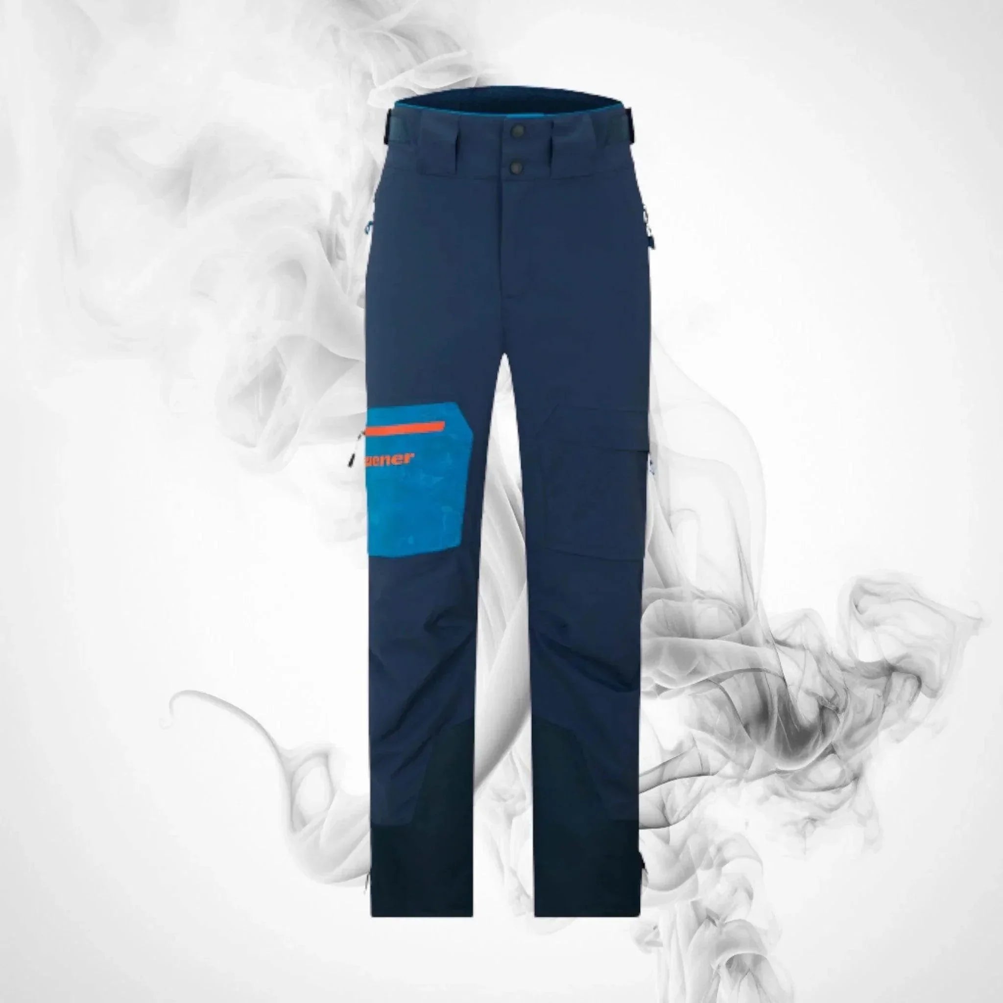 Ski pants Ziener Tewes Full-Zip Man Blue Foggy Print Dark Navy