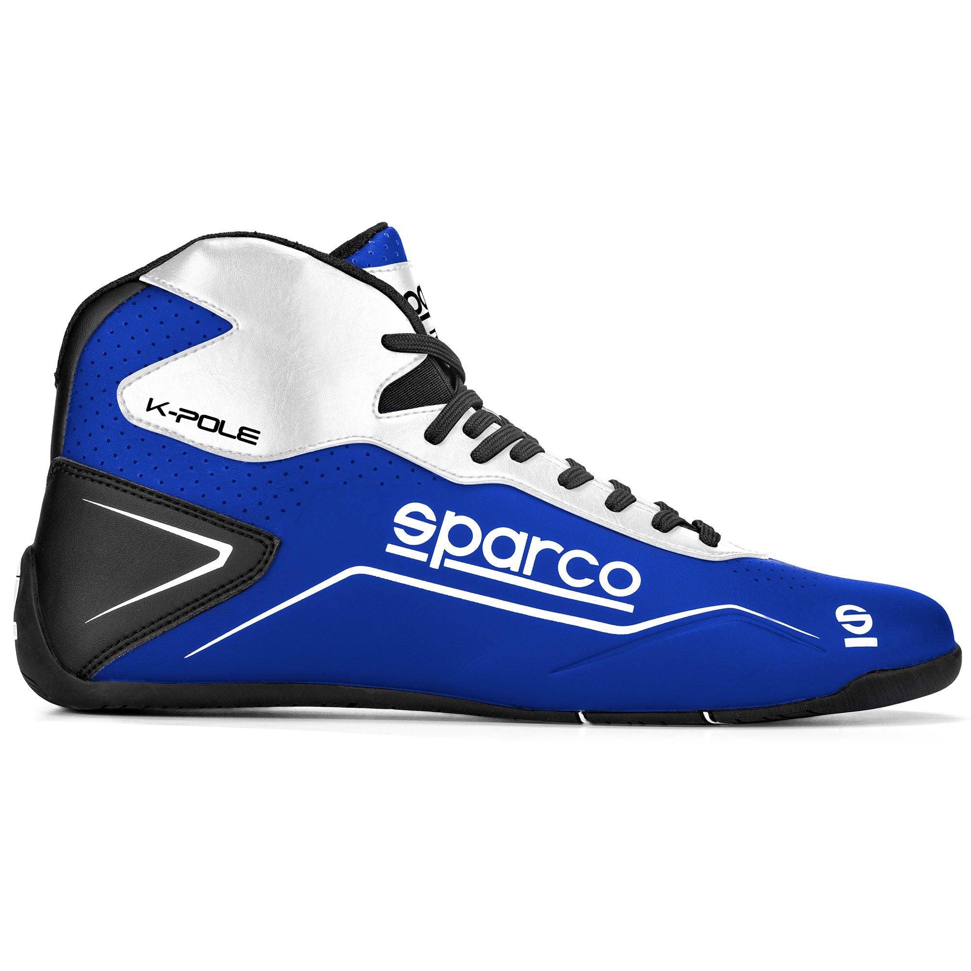 Sparco K-Pole Kart Boots Blue White