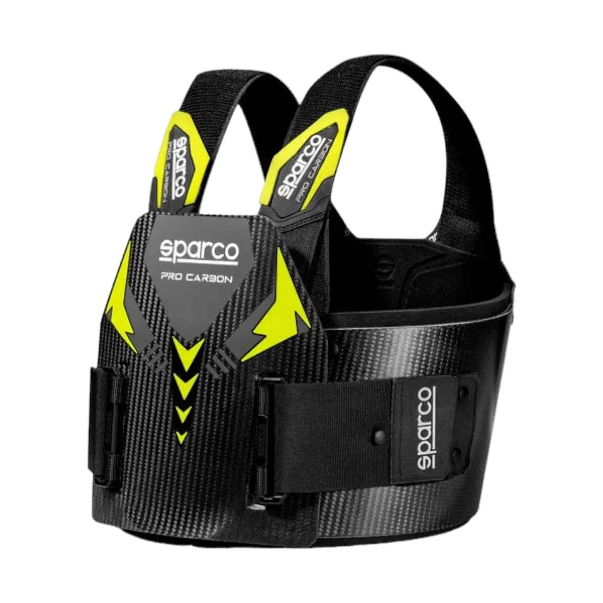 Sparco Pro Carbon Rib Protector Yellow