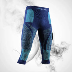 Ski-Thermo-Unterwäsche X-bionic Energy Accumulator 4.0 Hose 3/4 Herren Marineblau/Blau - 2023/24 