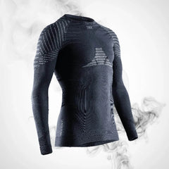 Ski-Thermo-Unterwäsche X-bionic Invent 4.0 Shirt LG SL Herren Anthrazit/Schwarz - 2023/24 