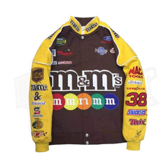 Vintage M&M bestickte Rennjacke