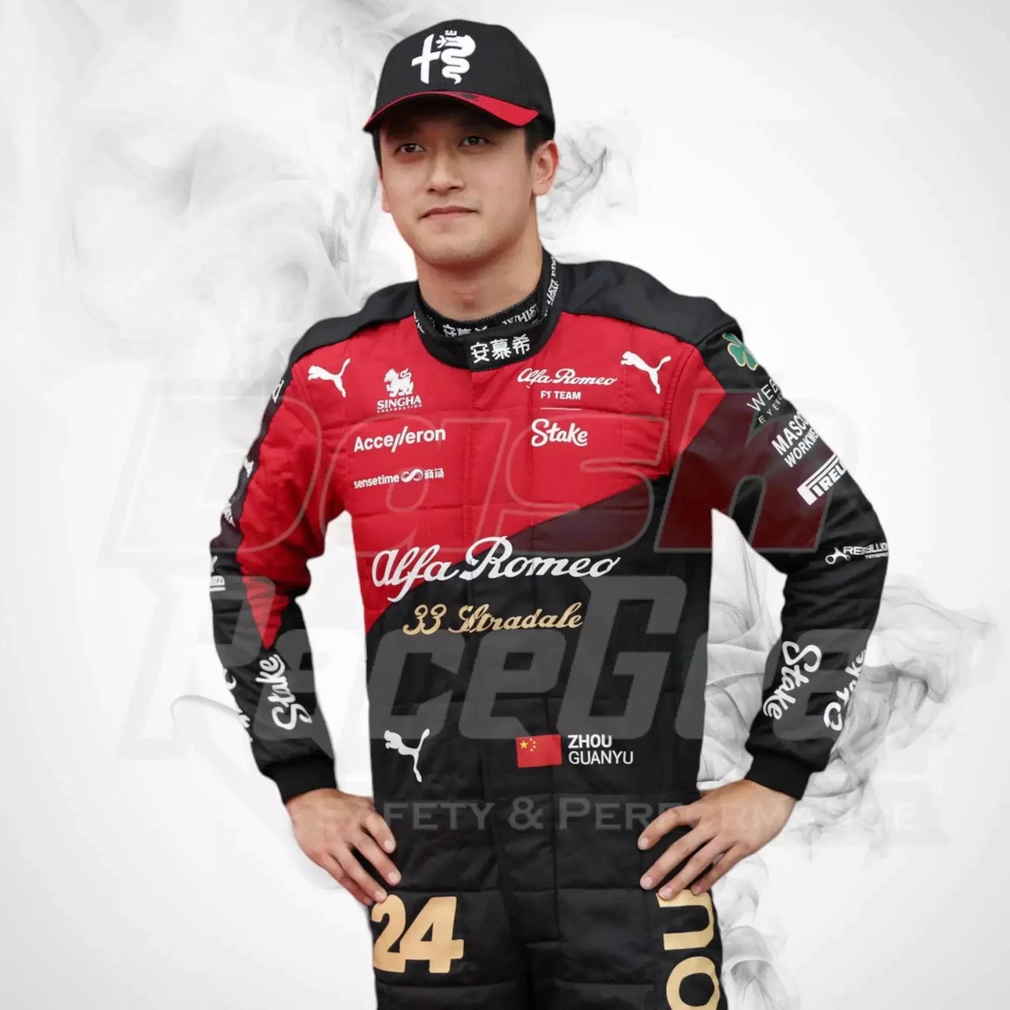 2023 Zhou Guanyu Alfa Romeo F1 Race Suit
