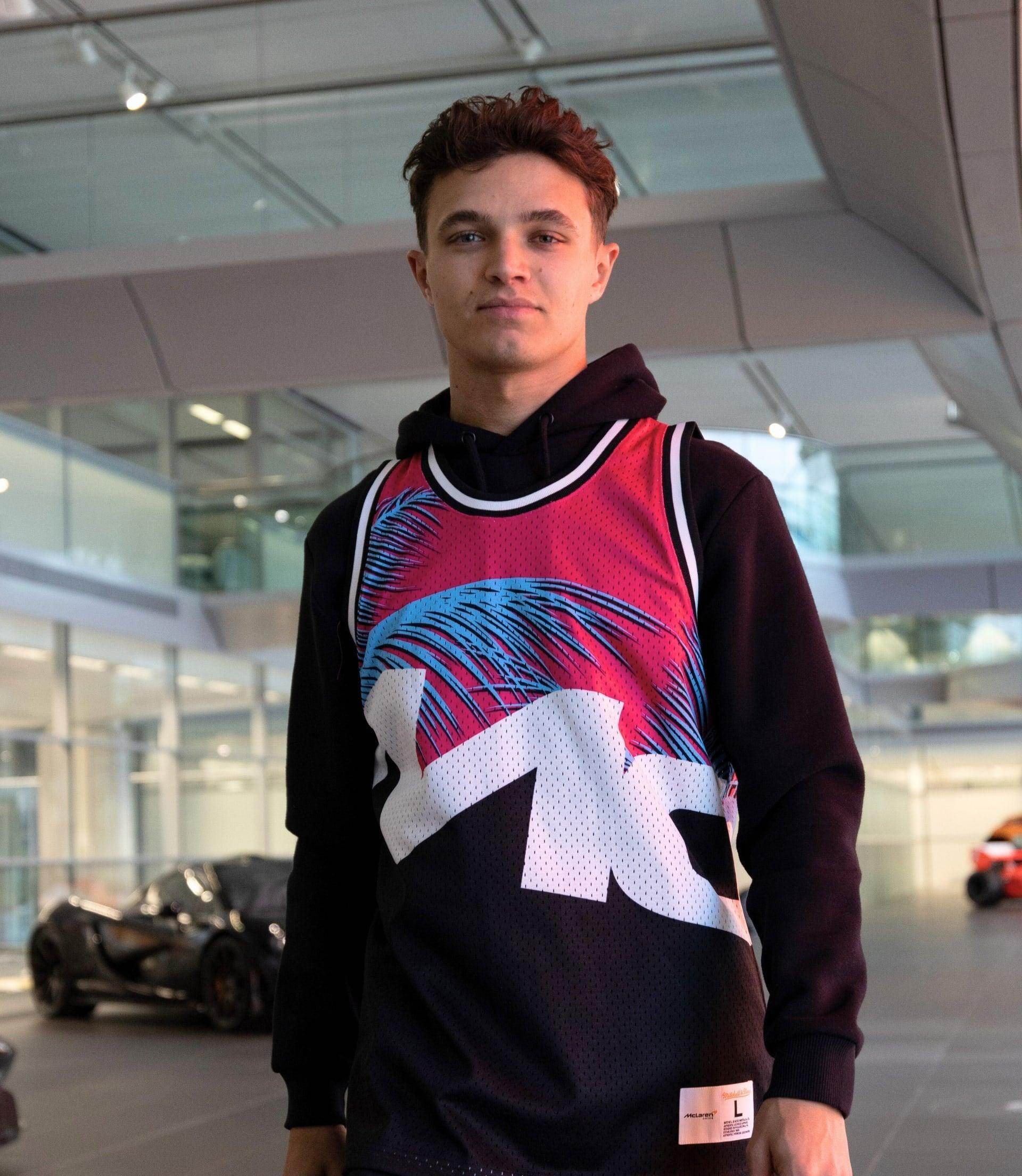 MIAMI GRAND PRIX MESH TANK - MITCHELL & NESS - BLACK/PINK